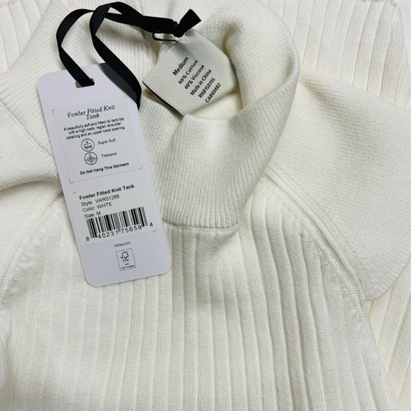 NWT Varley Fowler Fitted Knit Sweater Tank - Picture 16 of 16